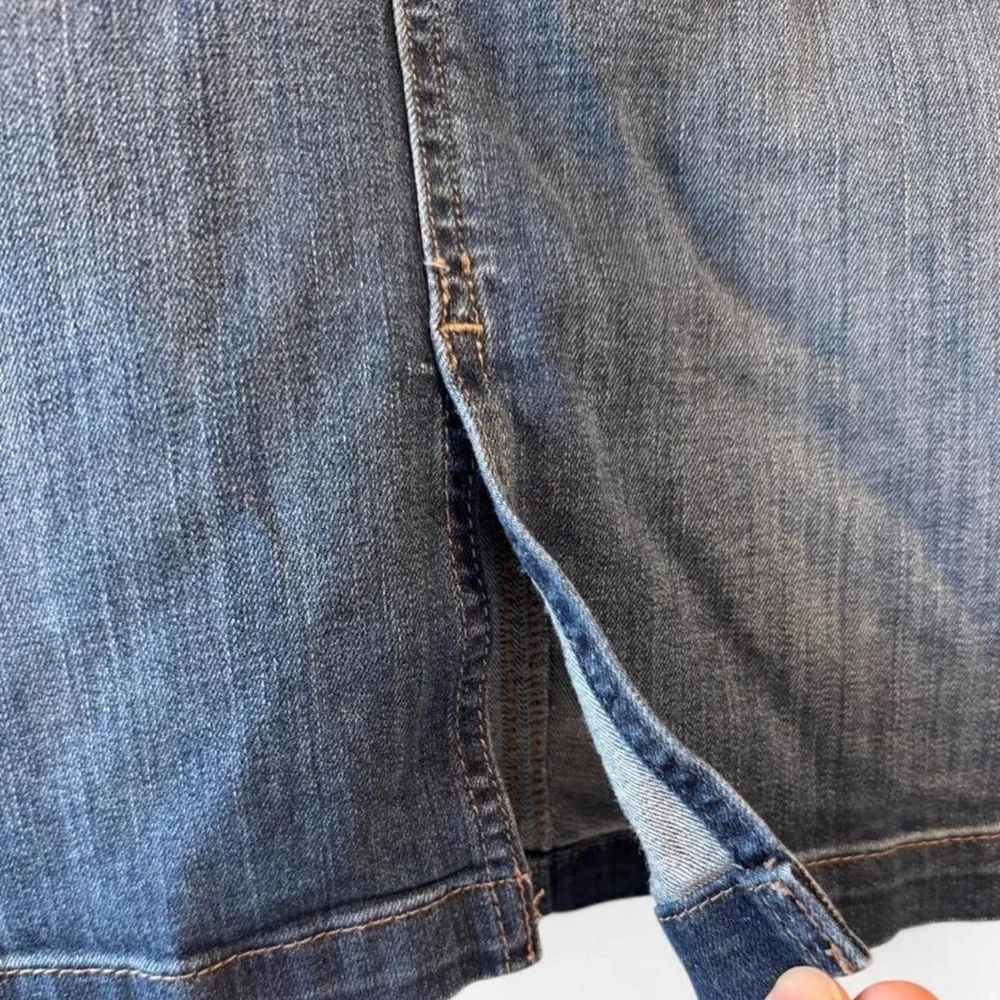 LOFT Blue Denim Skirt - Picture 2 of 4